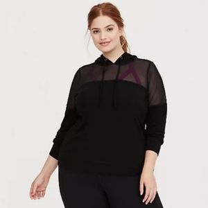 Active Mesh Hoodie Sweatshirt